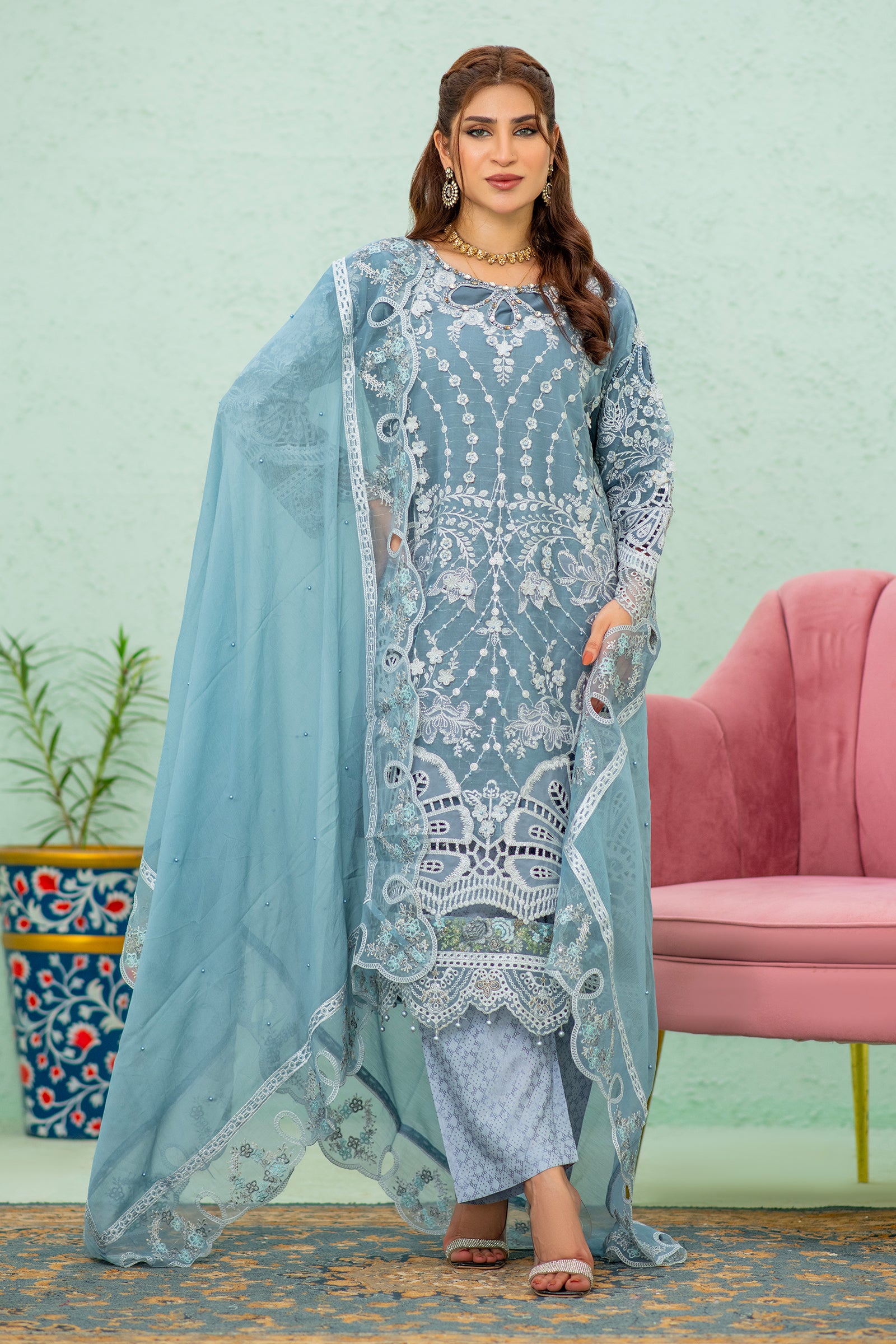 Afshan - Semi Stitched - 113
