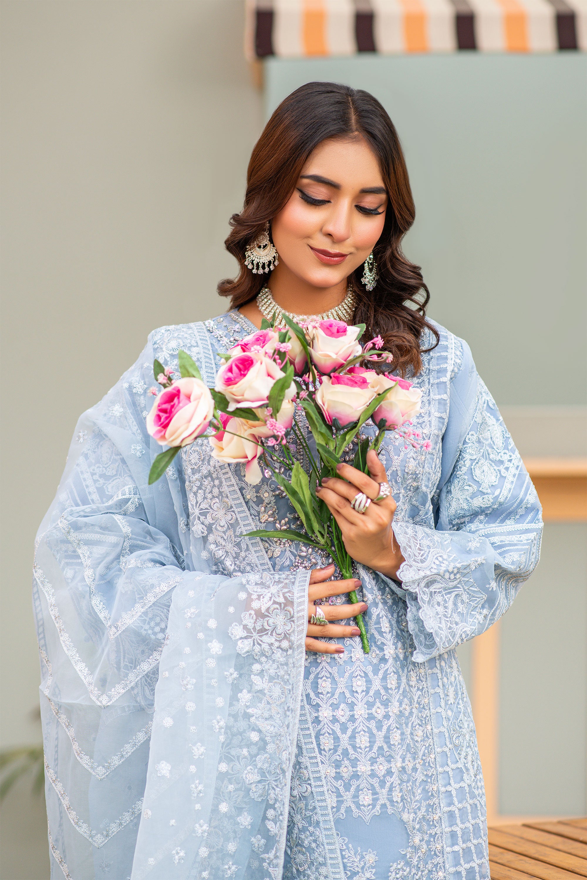 Sahiba Sky Blue - Stitched - 157