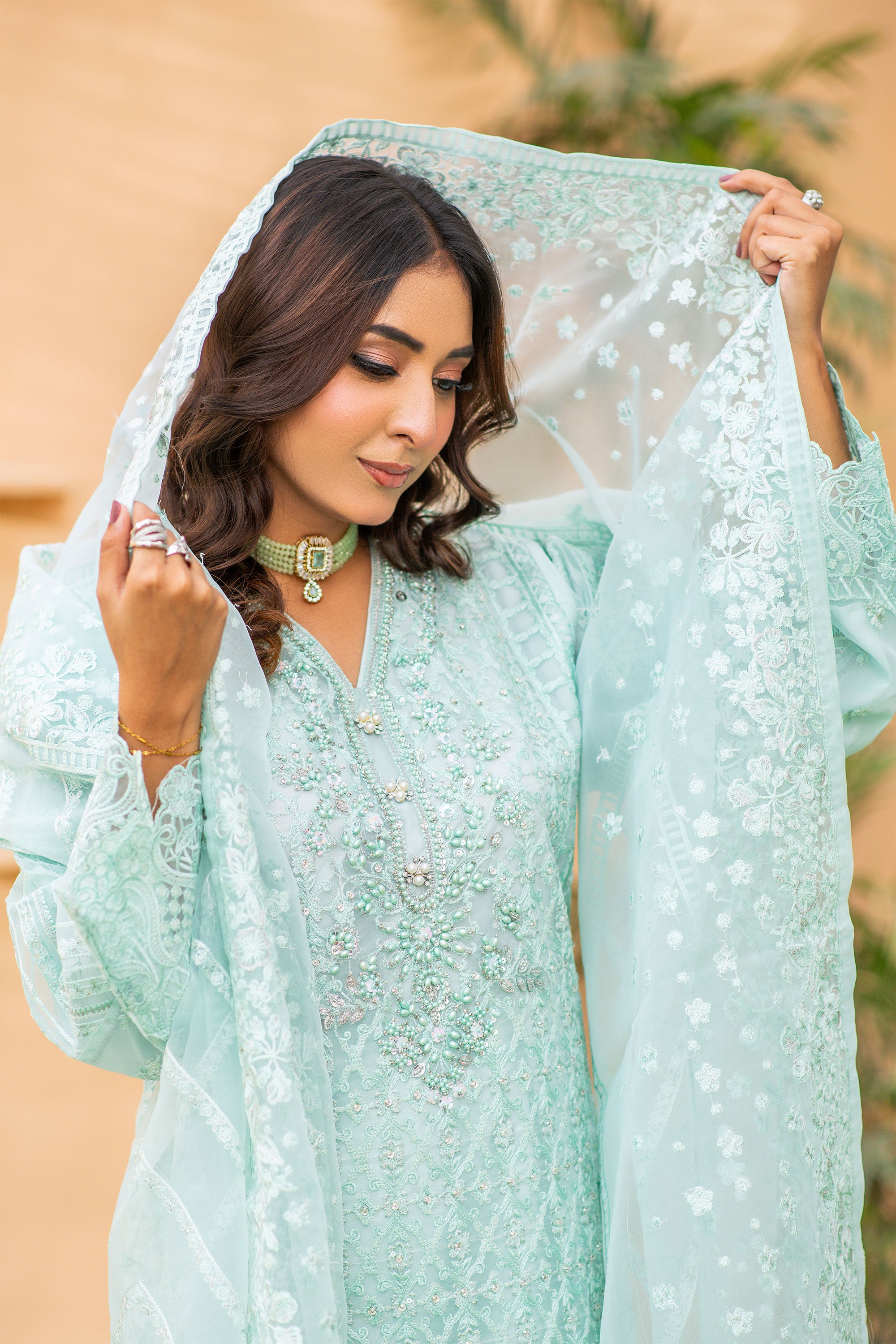 Sahiba Ice Green - Stitched - 155