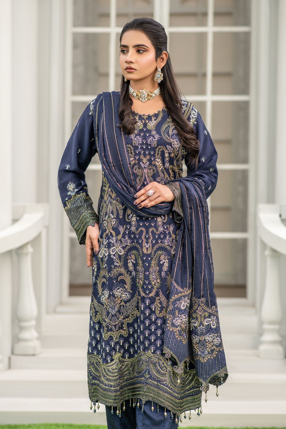 Saiyaara Navy blue - Stitched - 155