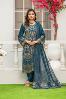 Saiyaara Teal blue - Stitched - 155