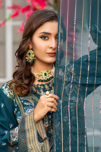 Saiyaara Teal blue - Stitched - 155