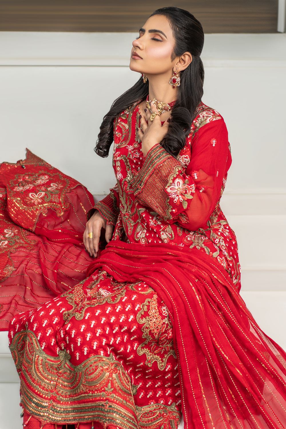 Saiyaara Red -  Stitched - 156