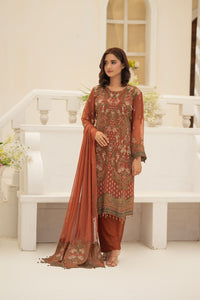 Saiyaara Orange-  Stitched - 158