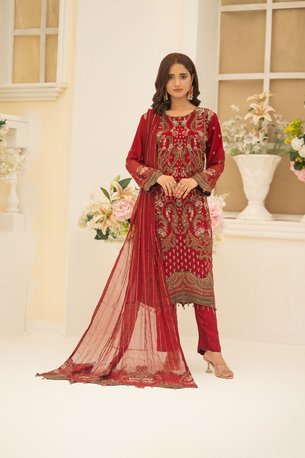 Saiyaara Red -  Stitched - 157
