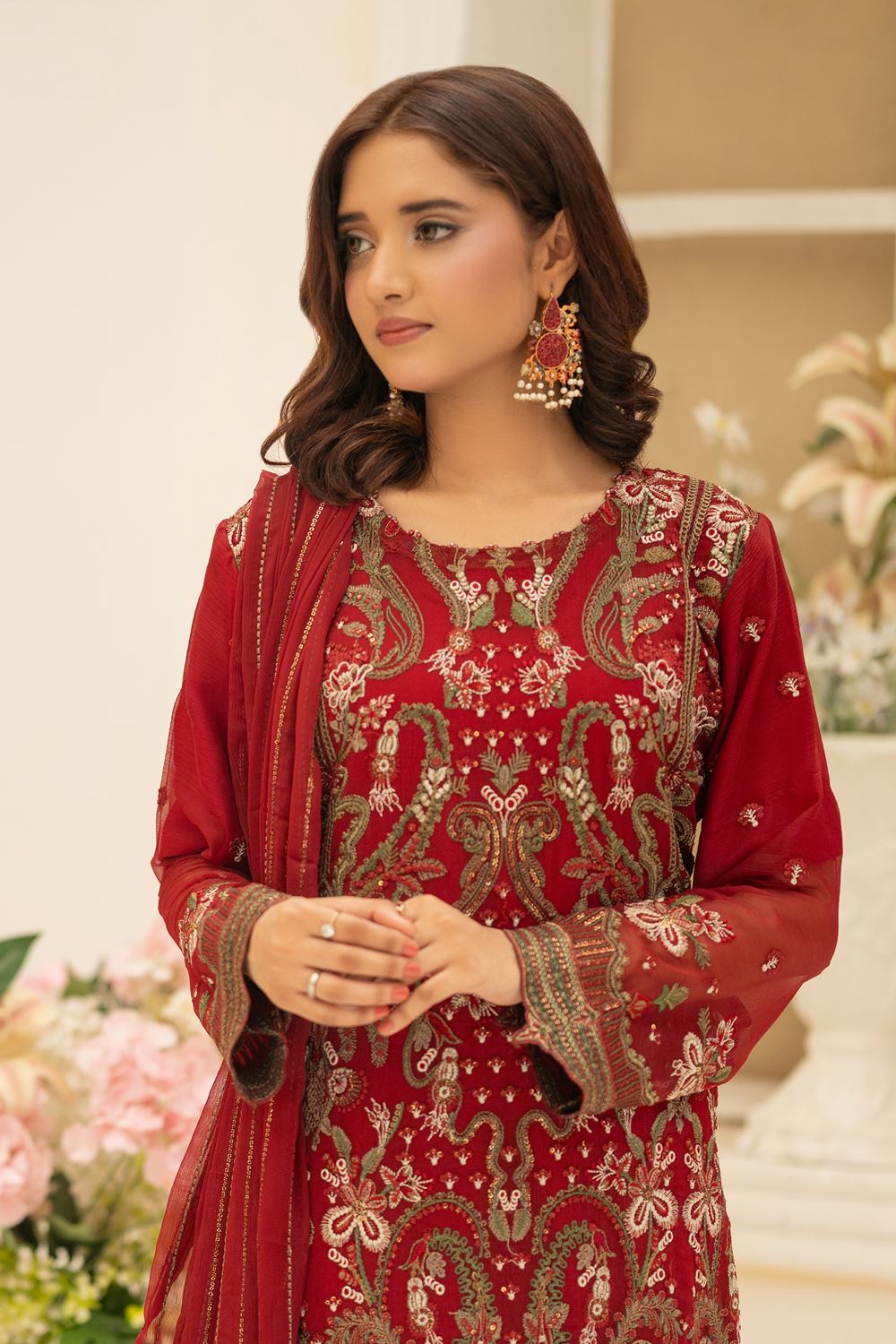 Saiyaara Red -  Stitched - 157